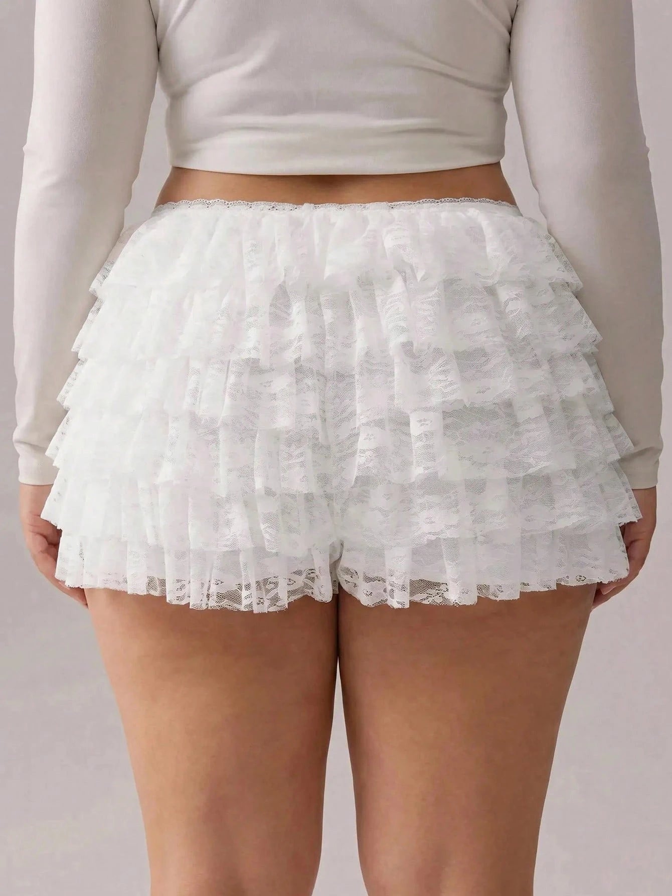 Tatiana Ruffle Lace Shorts