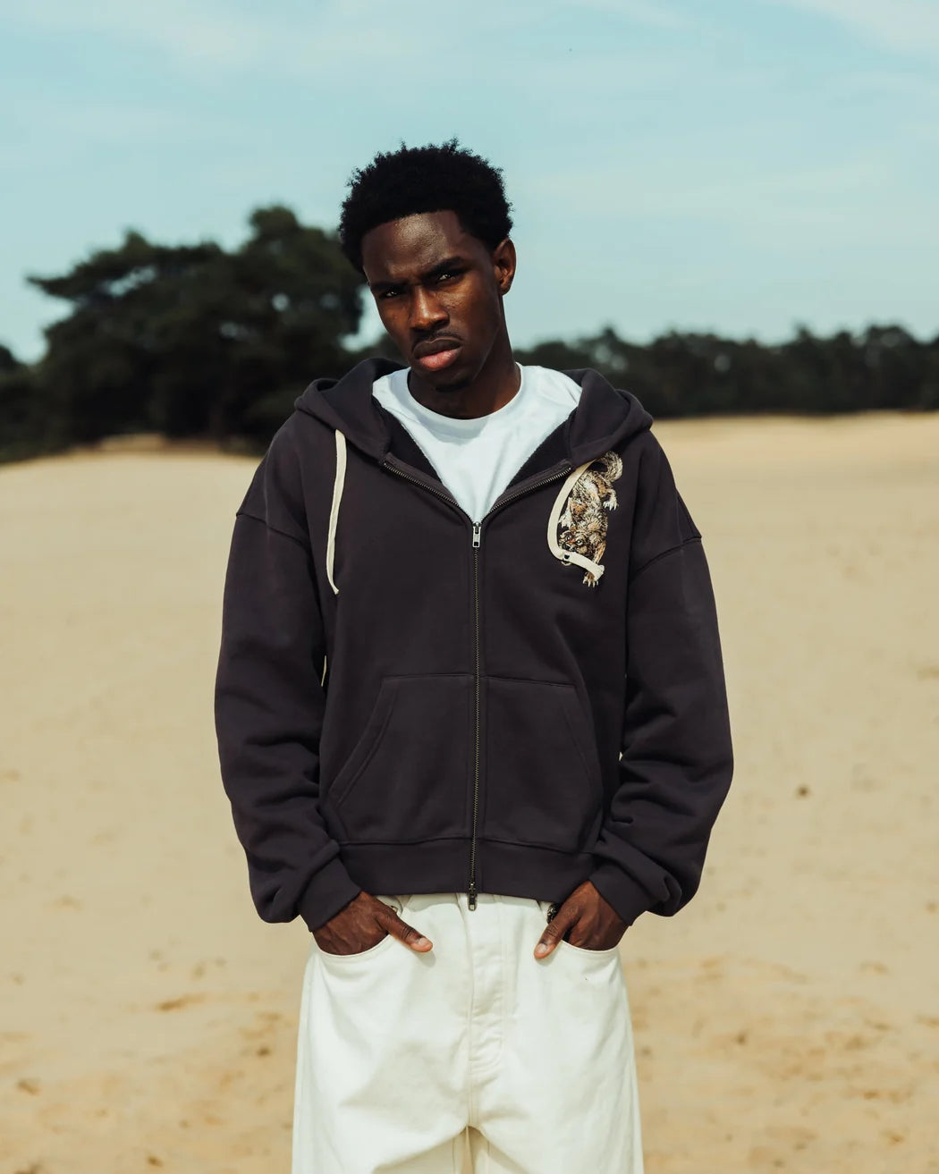 Feral Zip-Up Hoodie