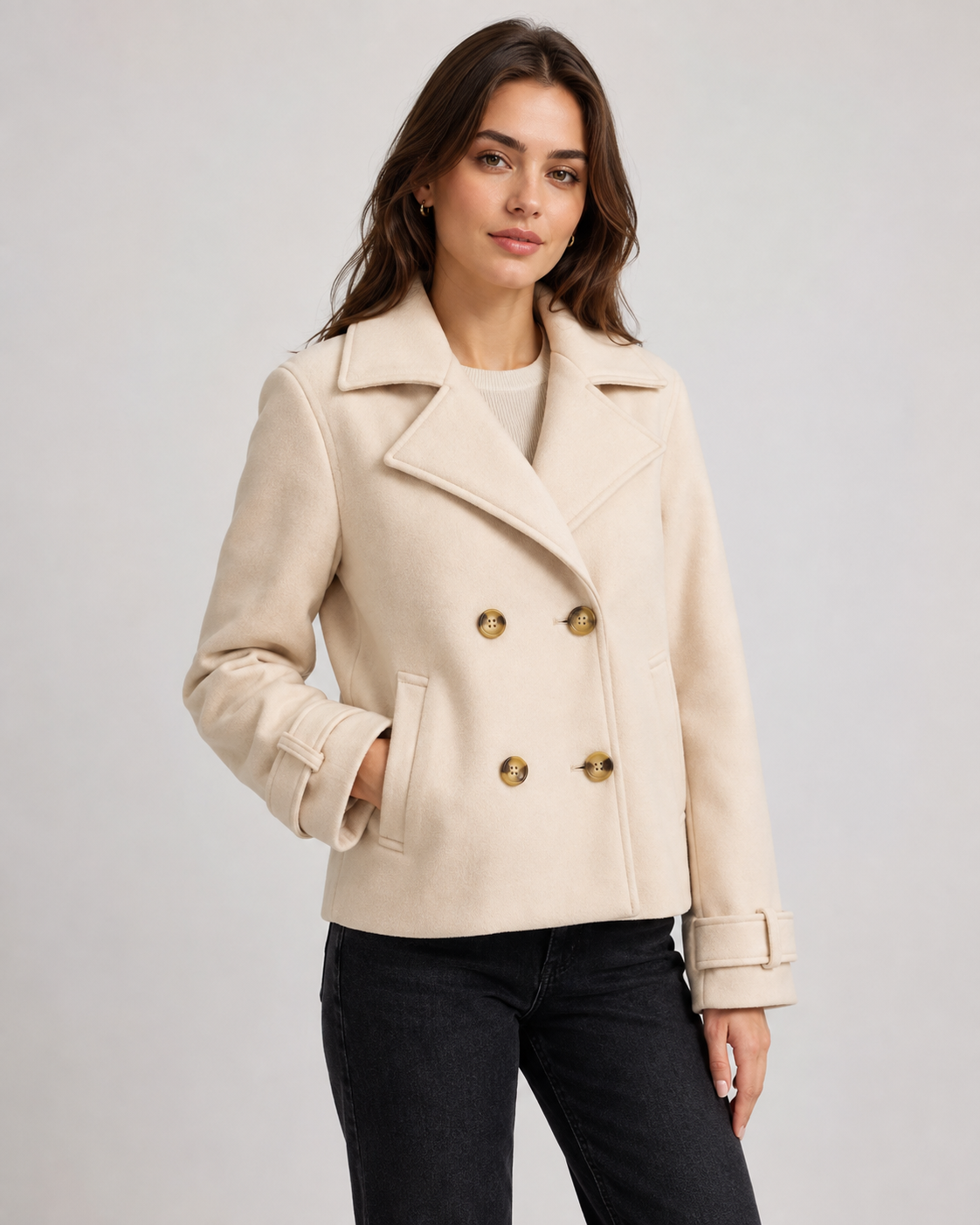 Joanna Cropped Trench Coat