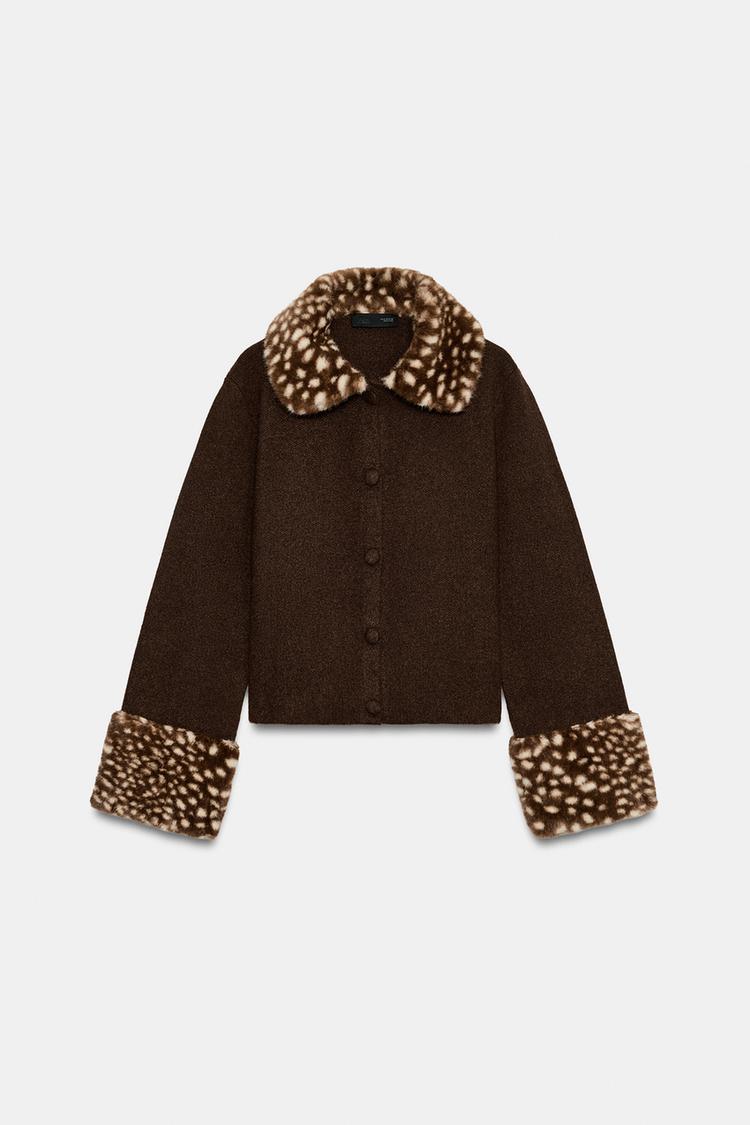 Alissa Faux Fur Cardigan