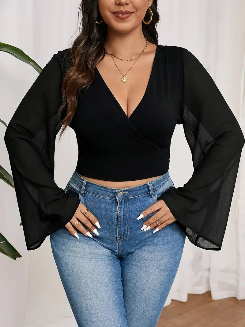 Julia Flared Sleeve Blouse