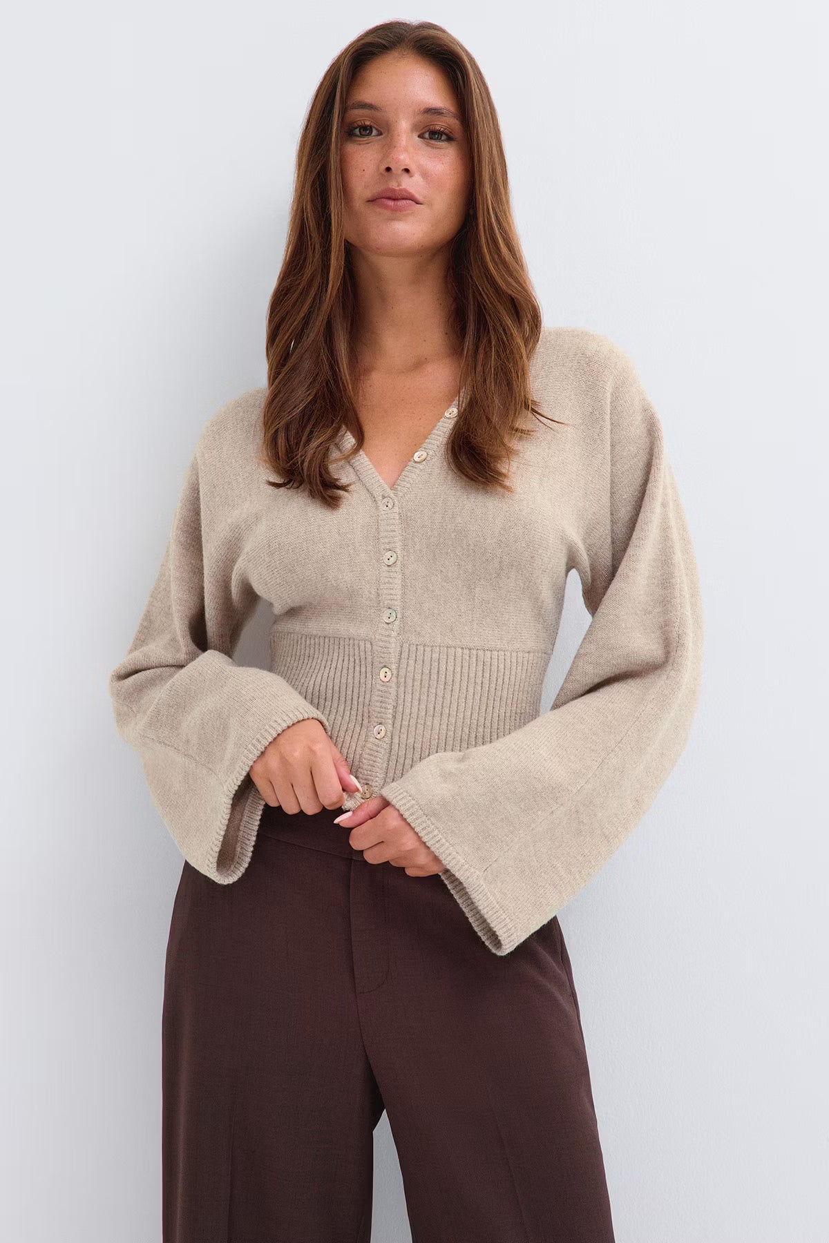 Amara Fitted Waist Cardigan