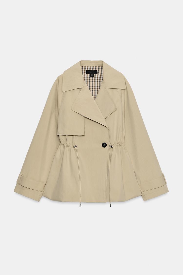 Jessie Drawstring Trench Coat