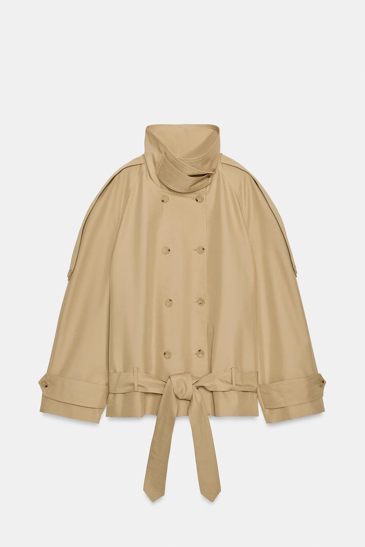 Mina High Neck Trench Coat