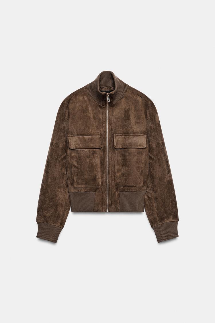 Selma Suede Bomber Jacket