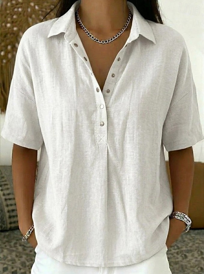 Millie | Blouse with Collar and Buttons