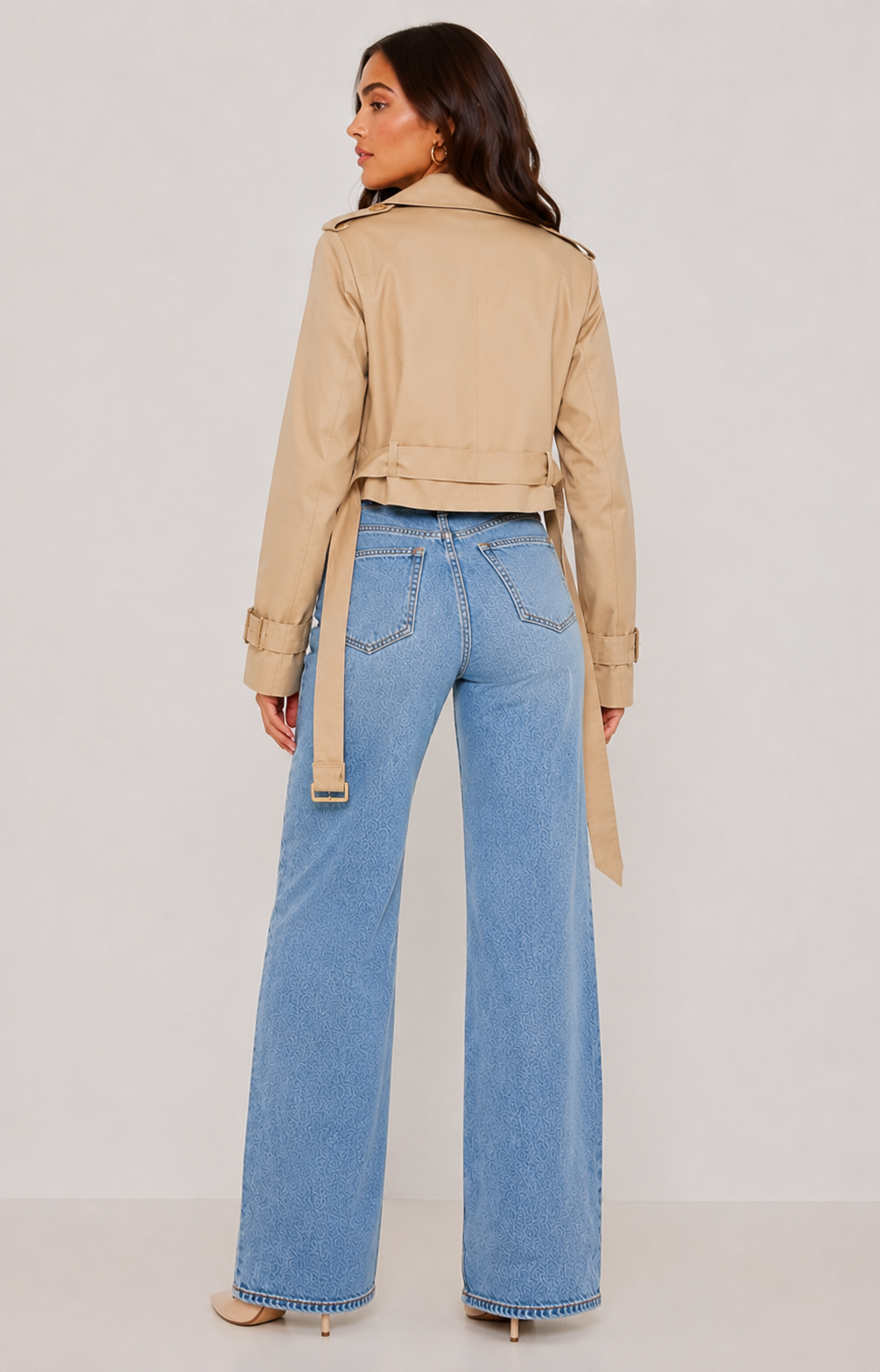 Laila Cropped Trench Coat