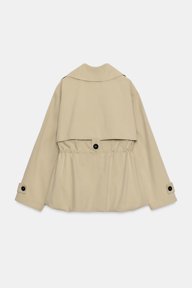 Jessie Drawstring Trench Coat