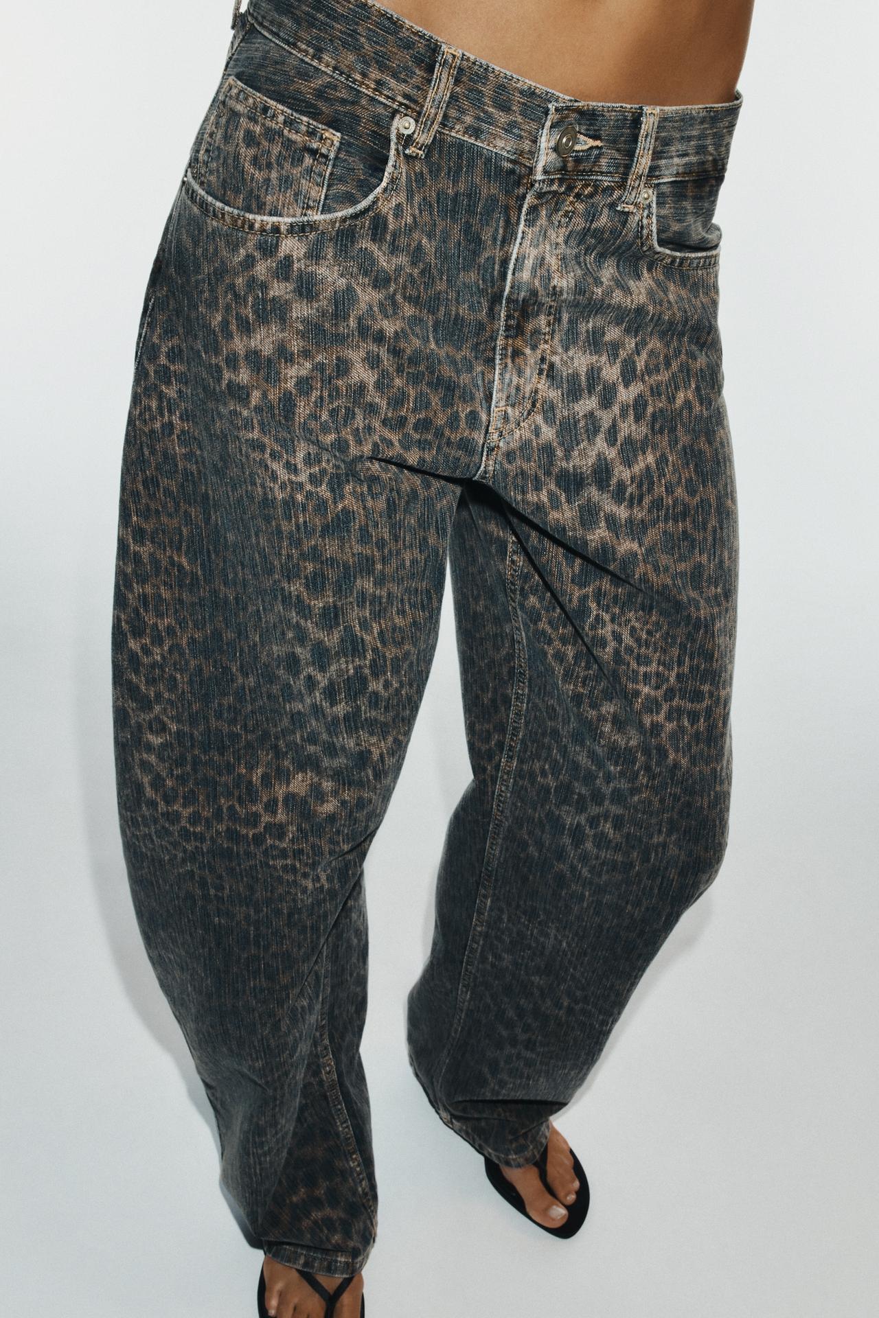 Ainara Animal Print Jeans