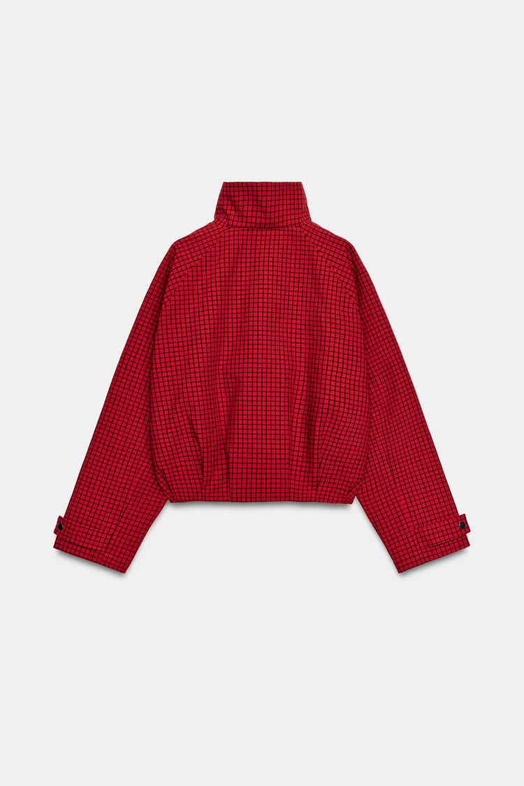 Helena Check Bomber Jacket