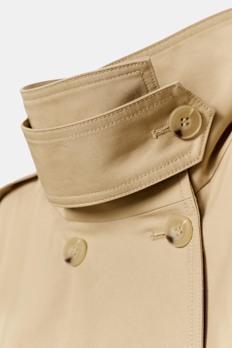 Mina High Neck Trench Coat