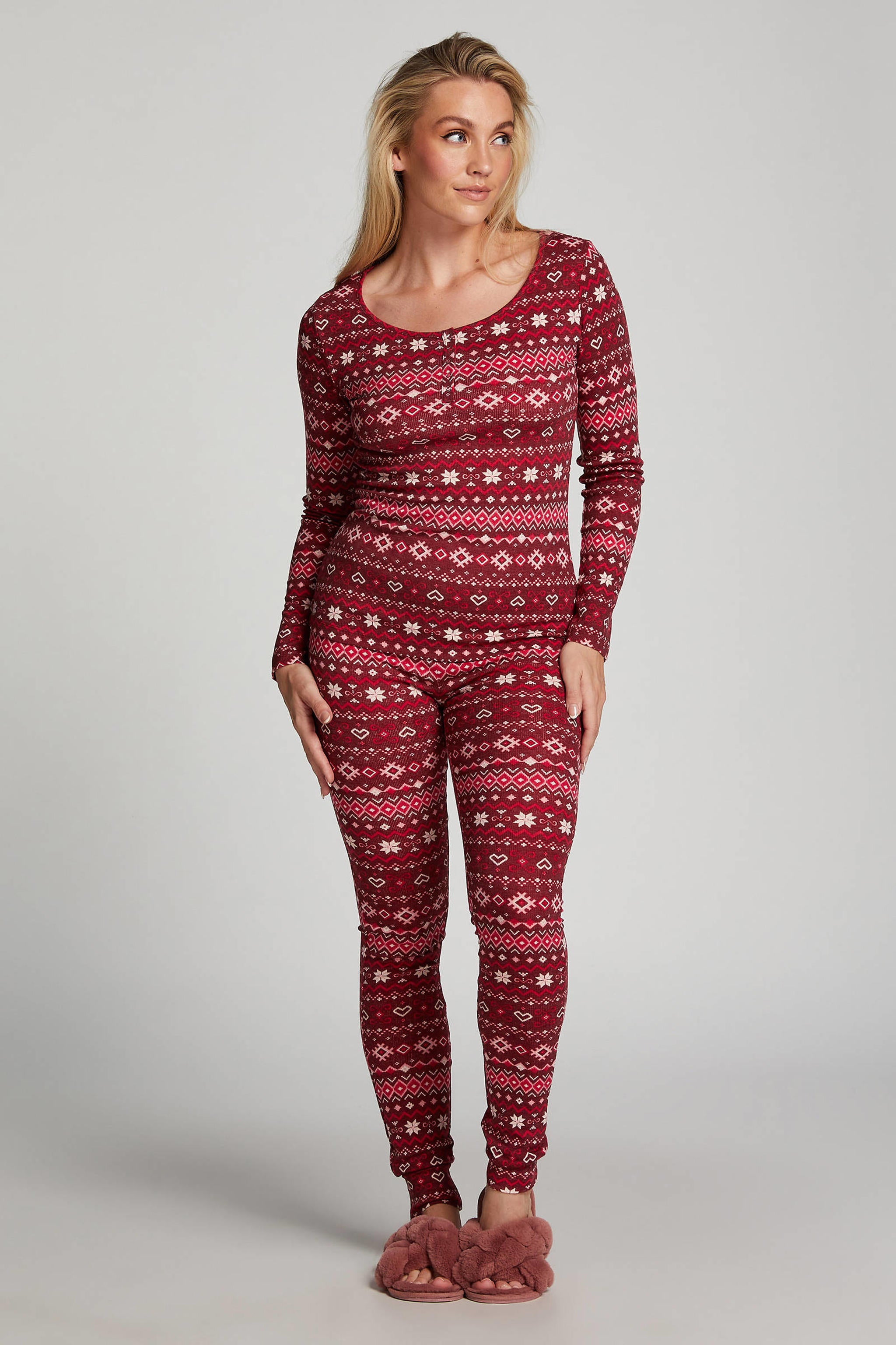 Pyjama met kerst print - LOUVELLI