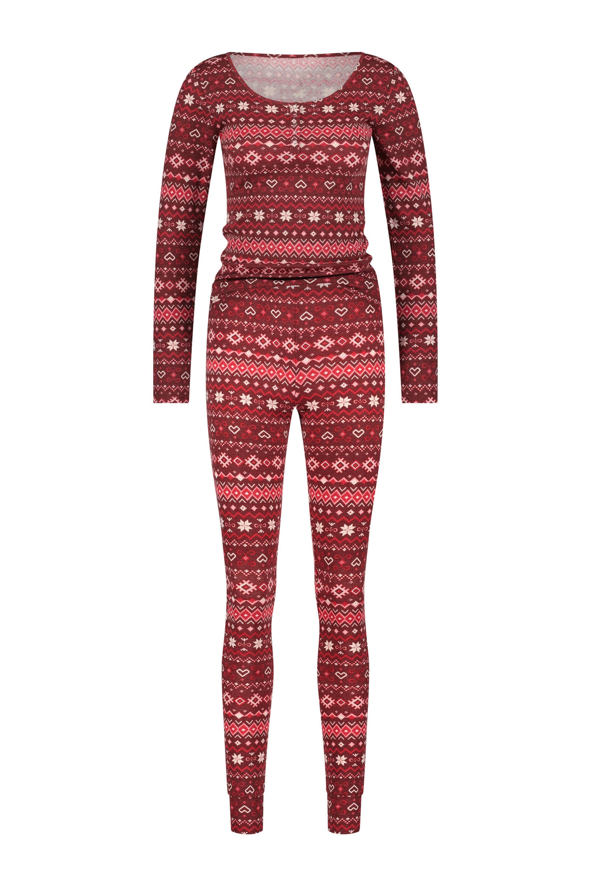 Pyjama met kerst print - LOUVELLI