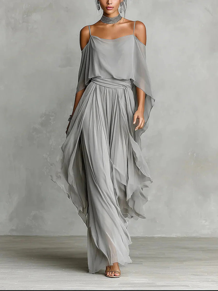Amy | Off-Shoulder Flowy Set