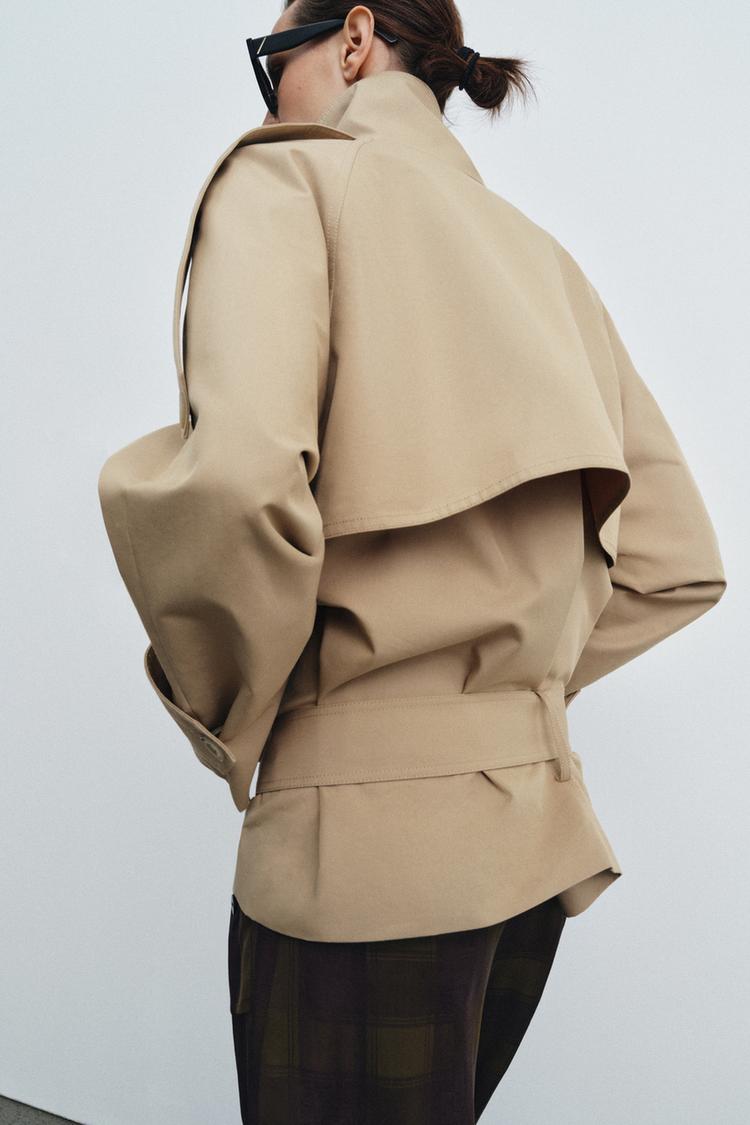 Mina High Neck Trench Coat