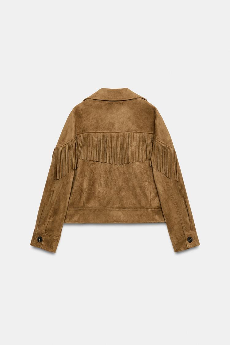 Zoe Suede Fringe Jacket