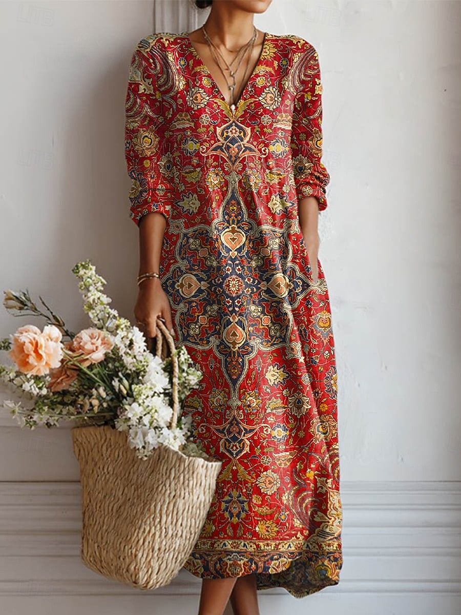 Ethnic Style Maxi Dress