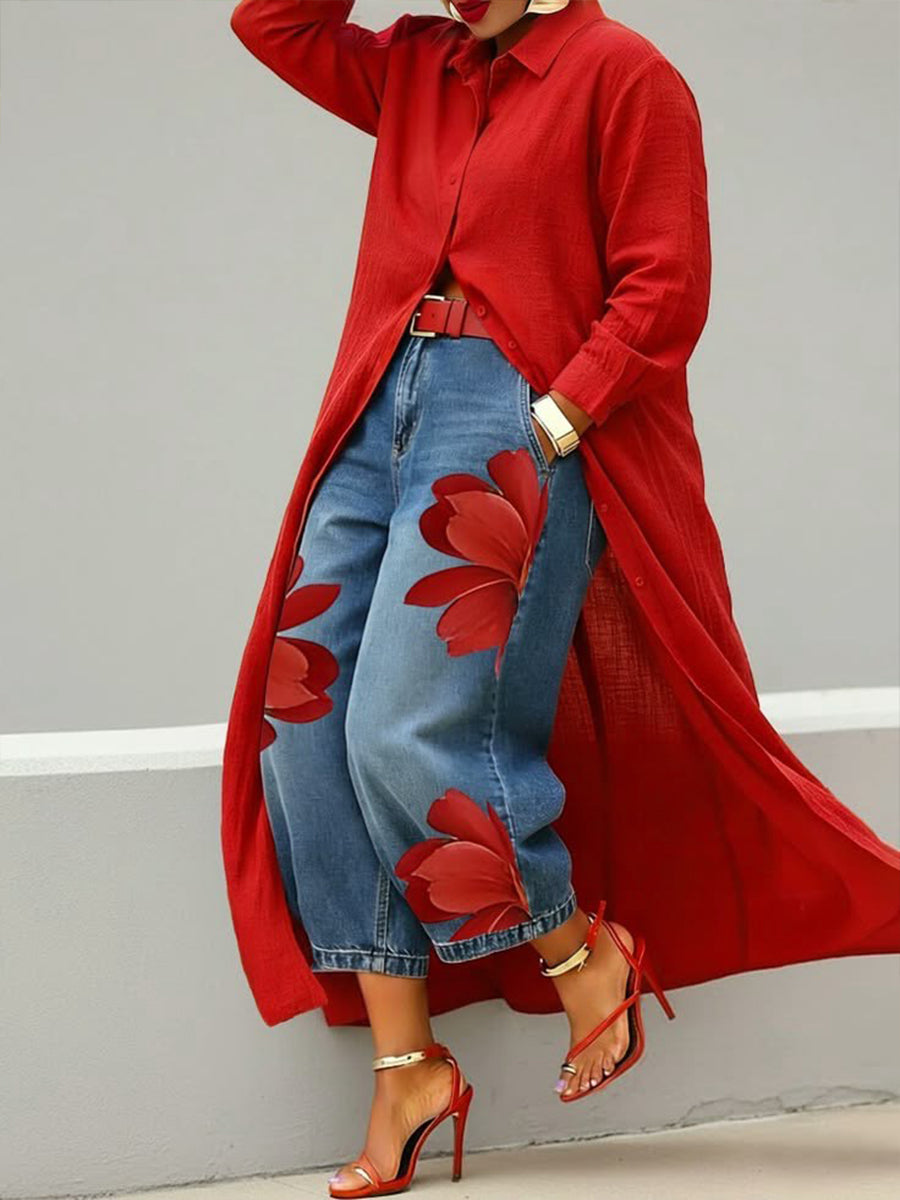 Blossom | Floral Denim
