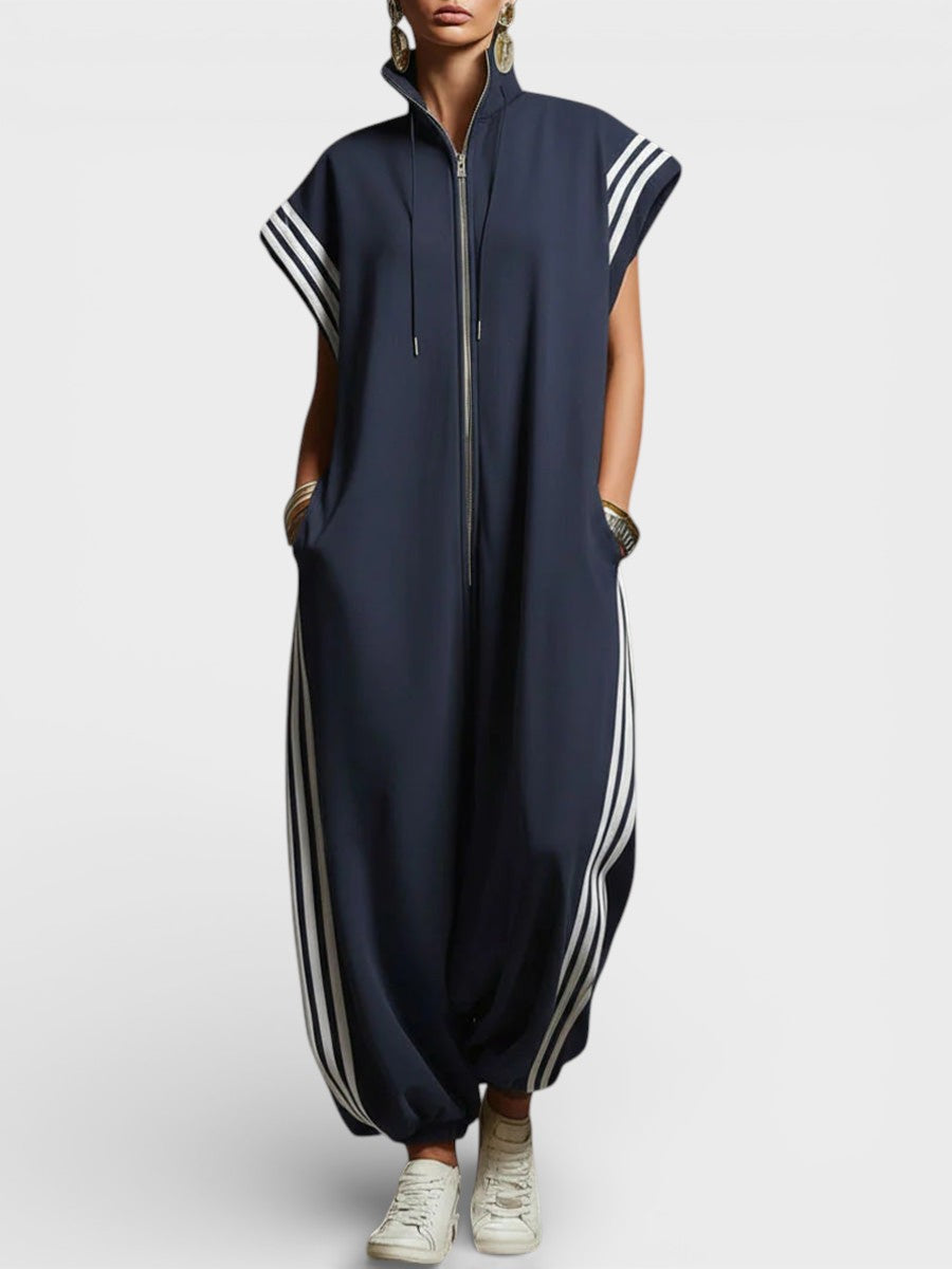 NICOLE | ZIP NECK JUMPSUIT
