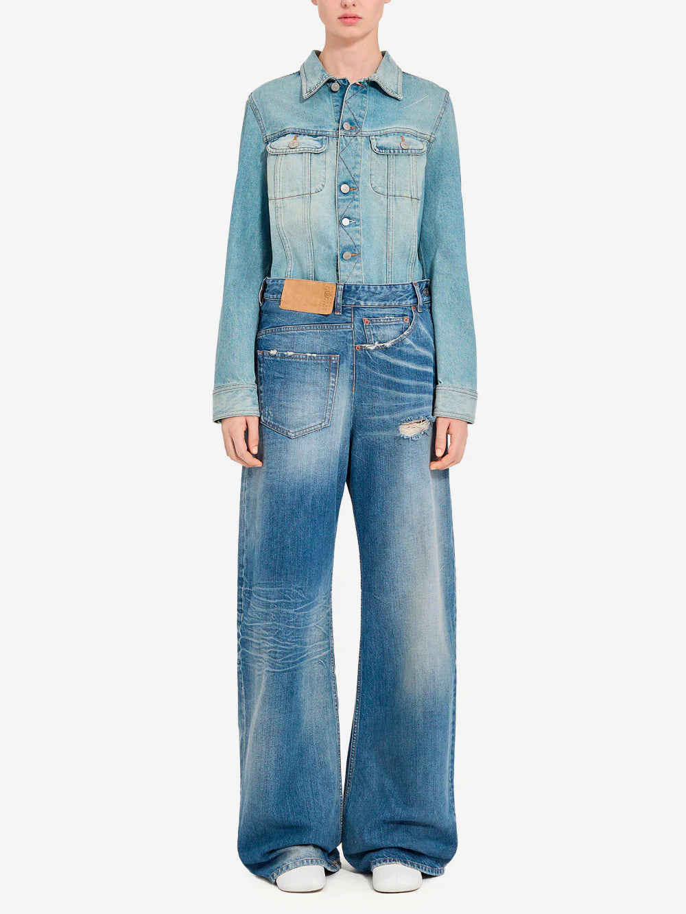 Reversed Wide Leg Jeans