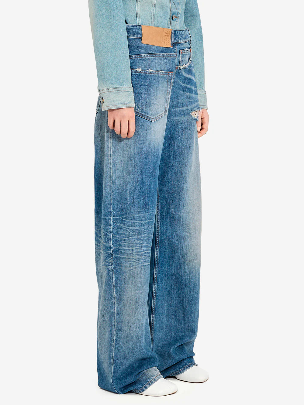 Reversed Wide Leg Jeans
