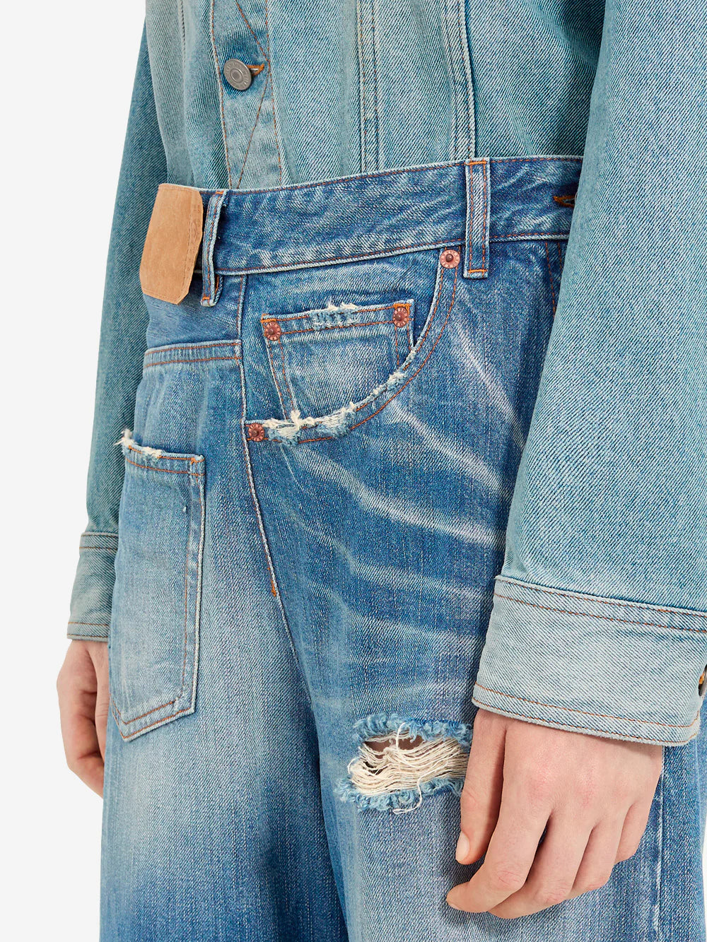 Reversed Wide Leg Jeans