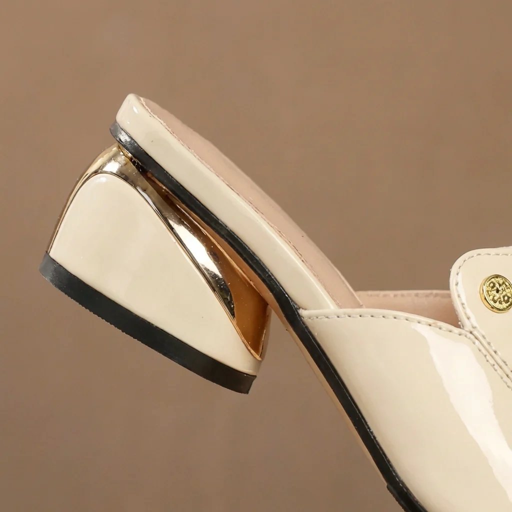 Anita | Patent Slide Block Heels