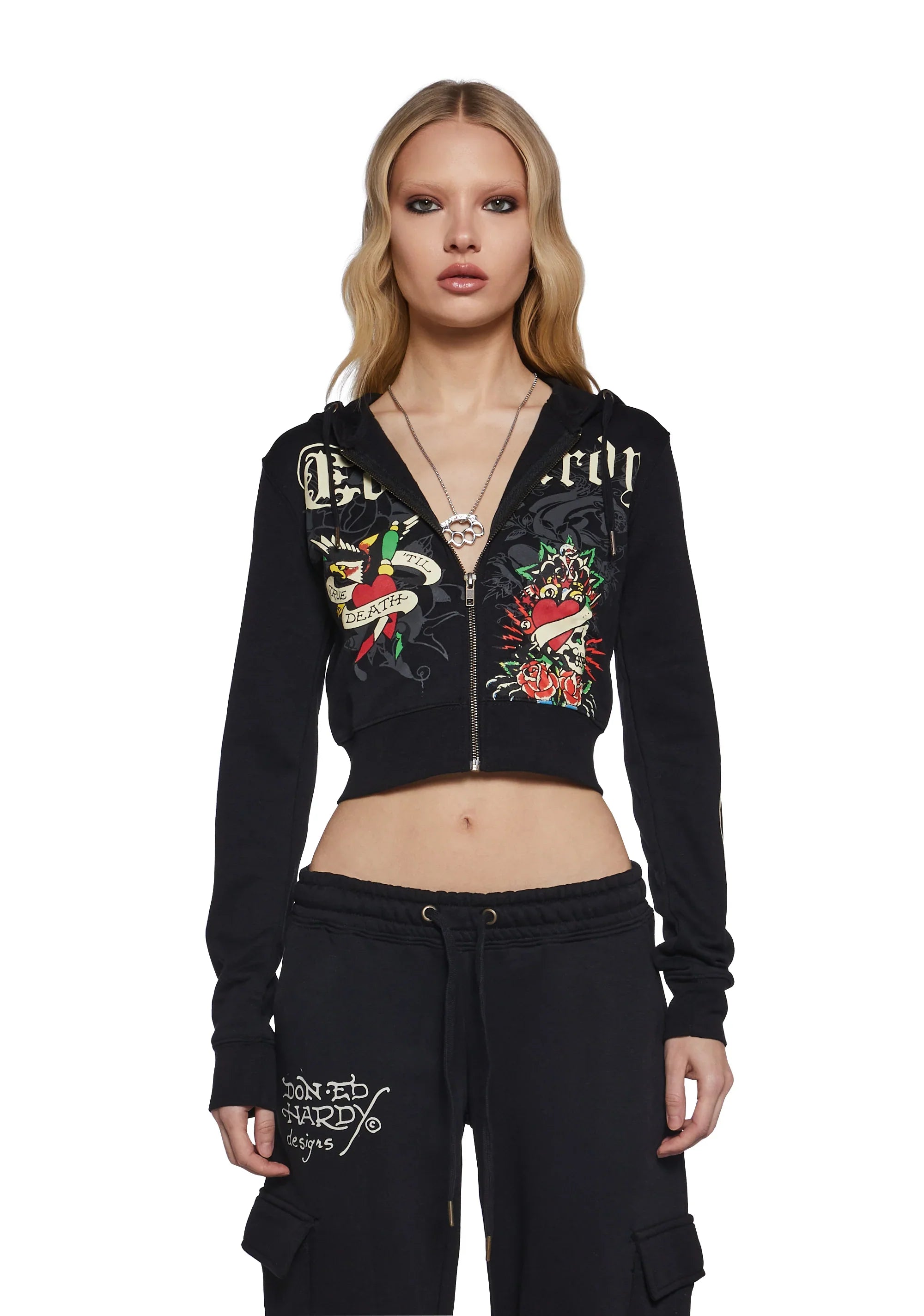 Graphic Zip Up + Sweats Set