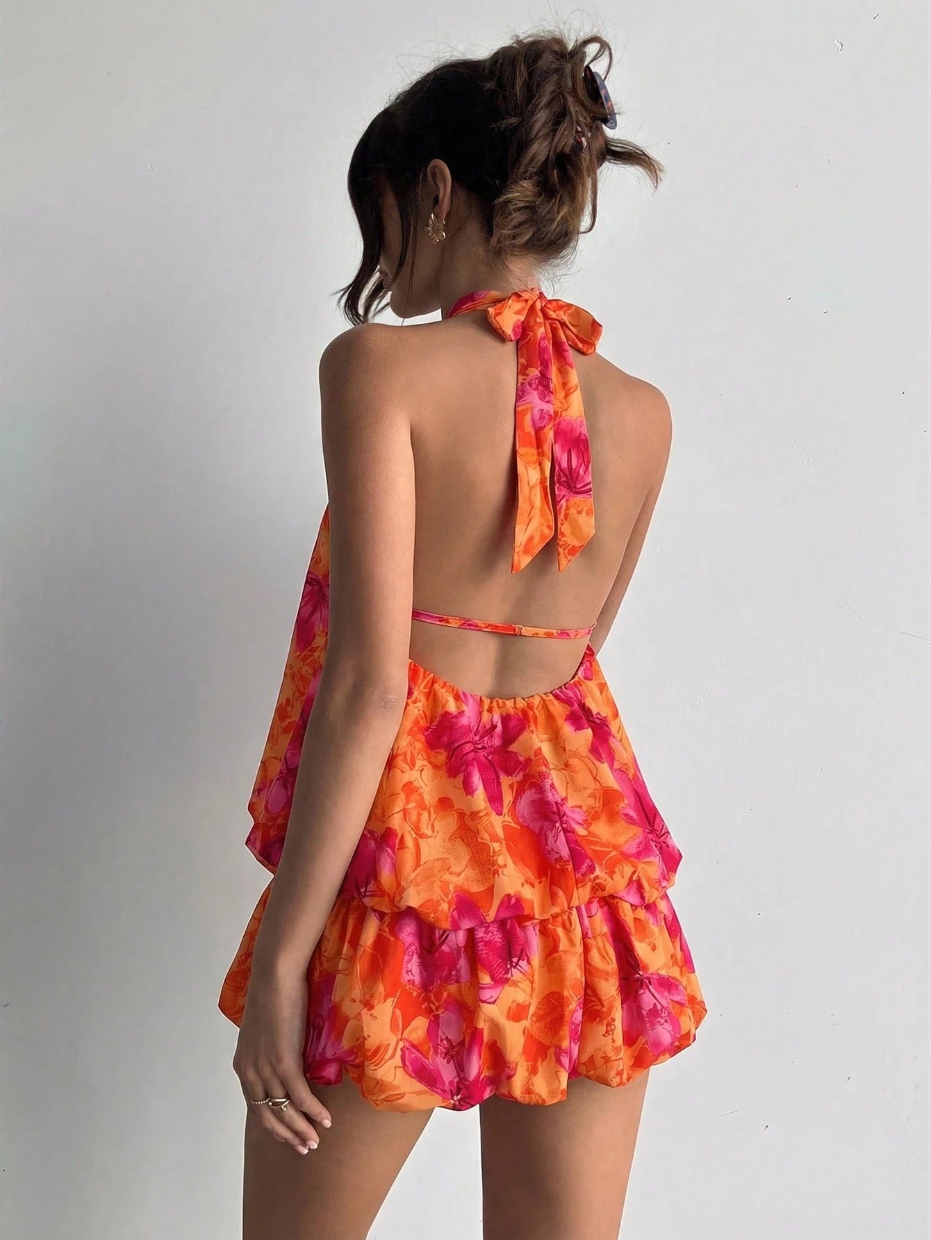 Cindy Ruffle Mini Dress