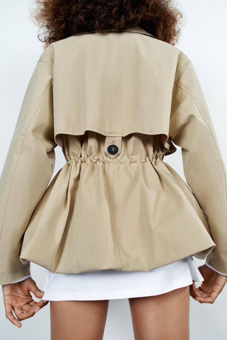 Jessie Drawstring Trench Coat
