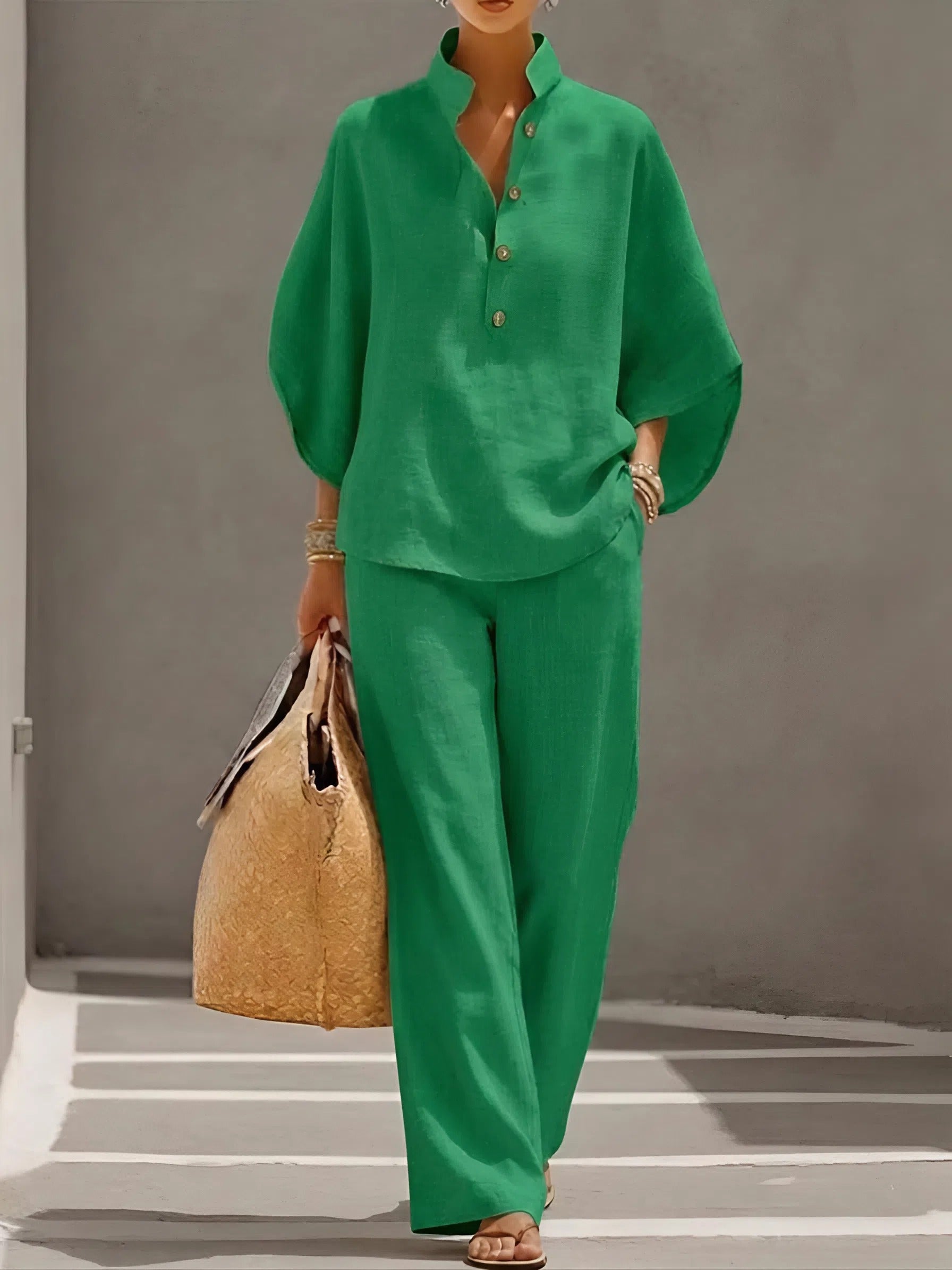Sylvie Linen-Cotton Co-Ord Set