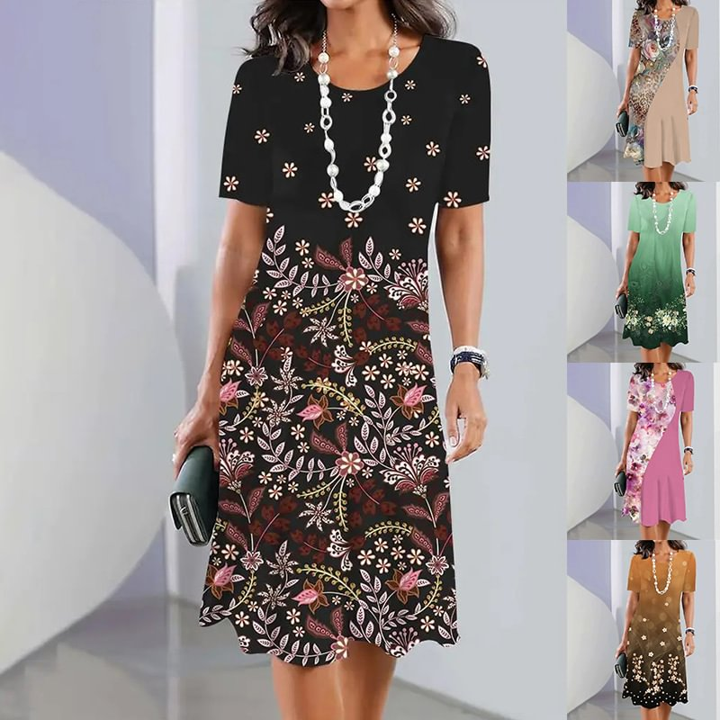 Mariam - Elegant Floral Midi Dress