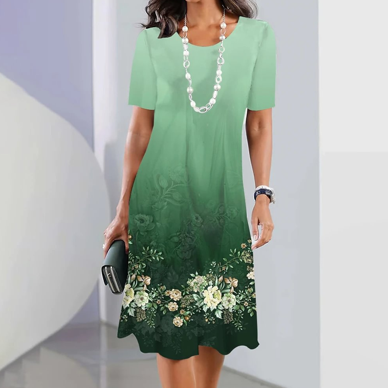 Mariam - Elegant Floral Midi Dress
