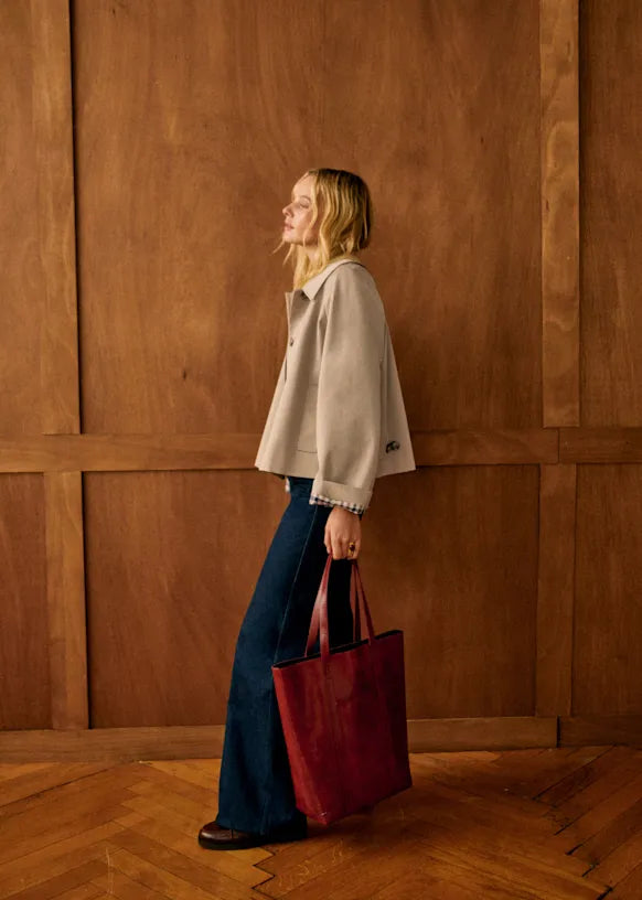 Rosie Short Trench Beige