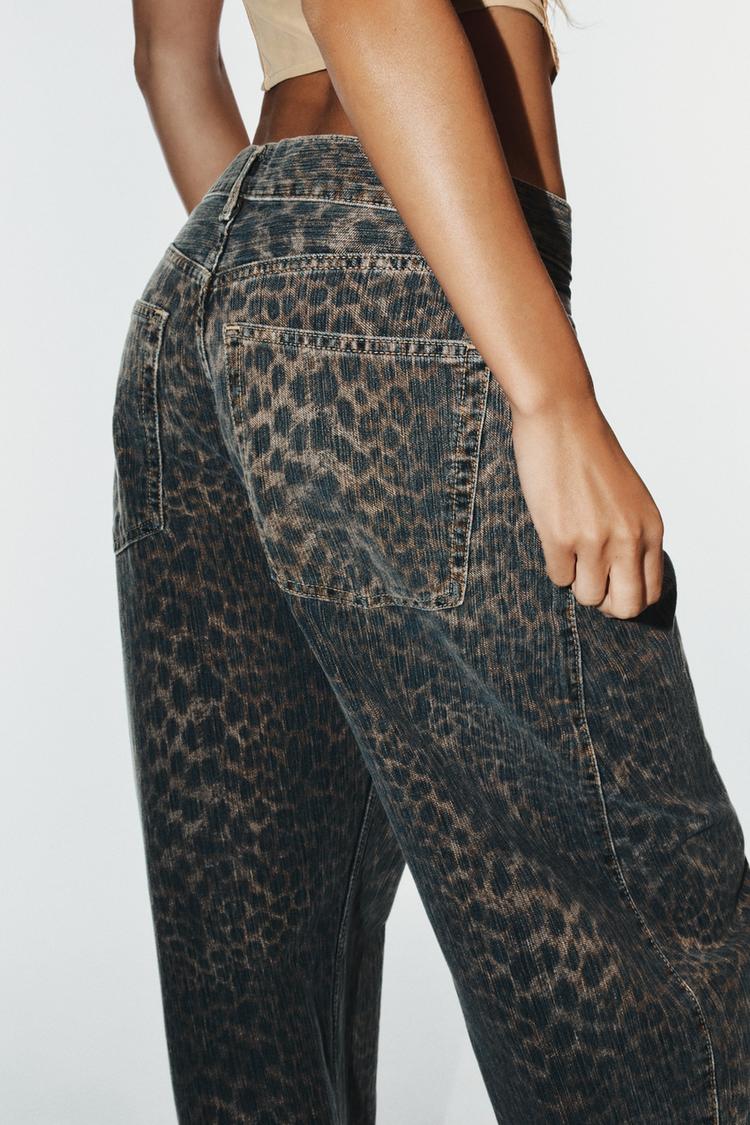 Ainara Animal Print Jeans