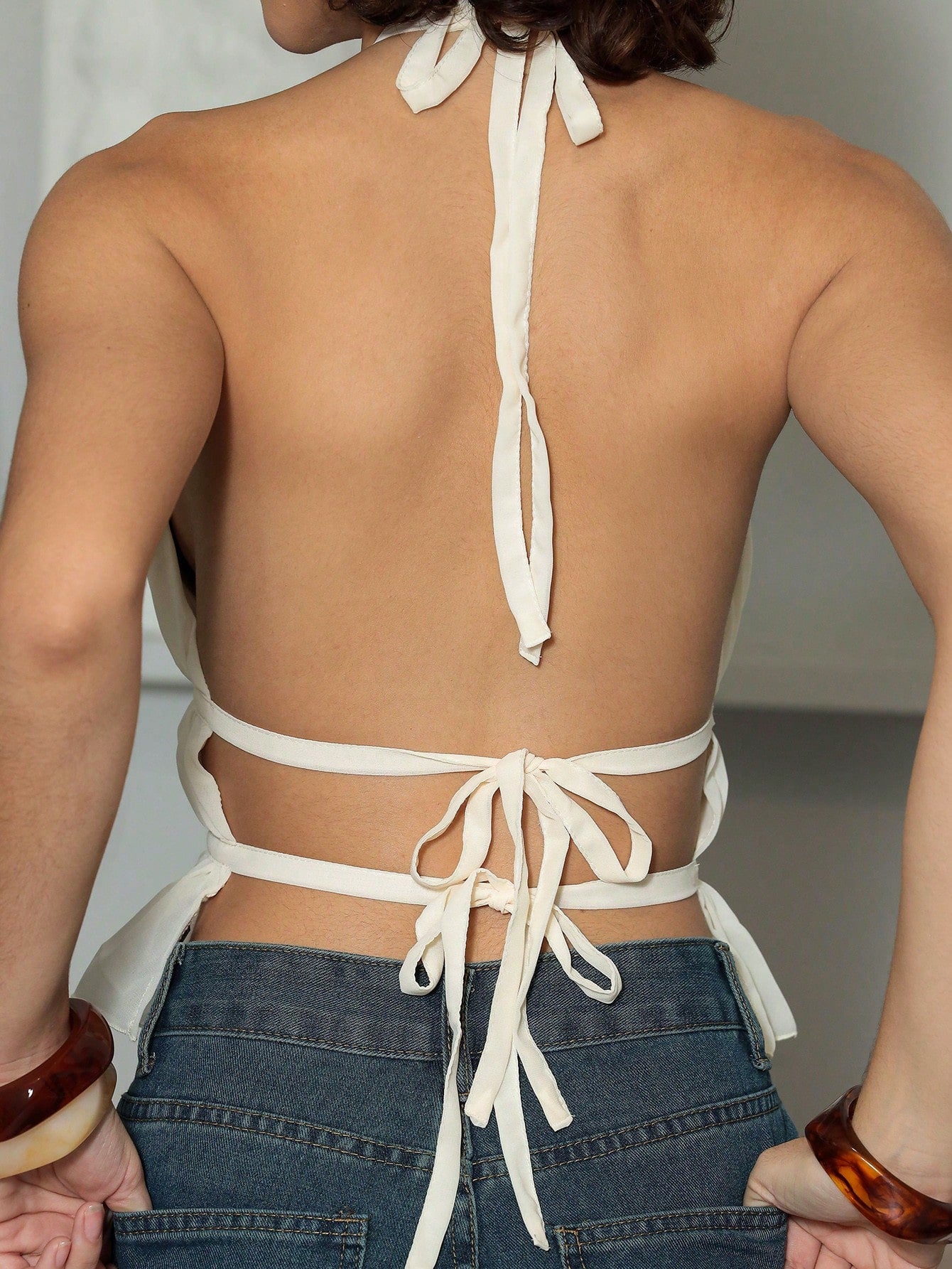 Barbara Backless Halter Top